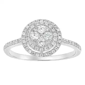 Shiels 9ct white gold 1/2 carat diamond ring offer
