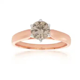 Shiels 18ct rose gold 1.00 carat australian diamond solitaire offer