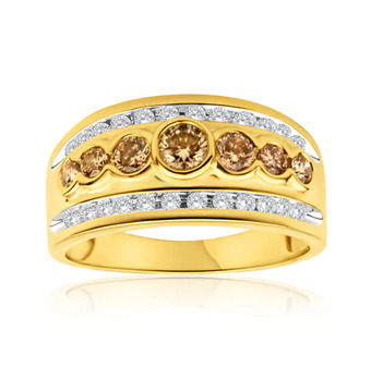 Shiels 9ct yellow gold 1 carat diamond ring with australian diamonds offer