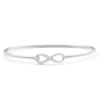 Shiels Sterling silver infinity 60mm bangle offer