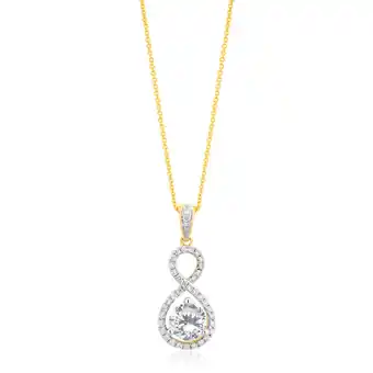 Shiels 18ct yellow gold 1.2 carat diamond pendant on 18ct 45cm chain offer