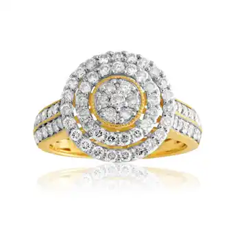 Shiels 9ct yellow gold 1 carat diamond dress ring offer