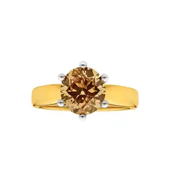 Shiels 18ct yellow gold solitaire ring with 3 carat diamond offer