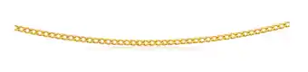Shiels 9ct yellow gold curb chain in 45cm 50 gauge offer