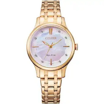 Shiels Citizen eco drive em0893-87y swarovski crystals offer