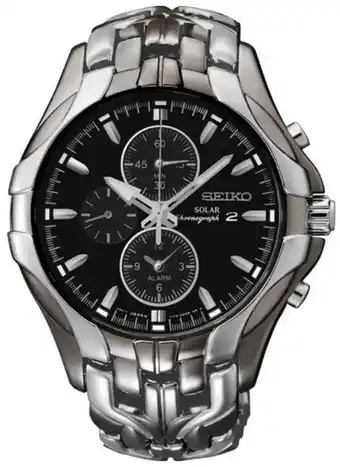 Shiels Seiko ssc139p-9 solar alarm mens watch offer