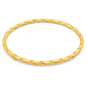 Shiels 9ct magnificent yellow gold copper filled bangle offer