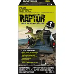SuperCheap Auto Raptor 2K Bedliner Kit, Black - 1 Litre offer