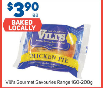 Foodland Vili's Gourmet Savouries Range 160-200g offer