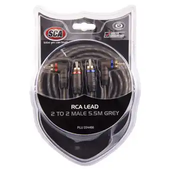 SuperCheap Auto SCA RCA Lead - 2 to 2 Male, 5.5m, Grey offer