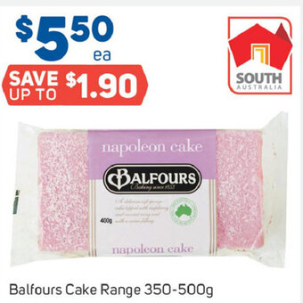 Foodland Balfours Cake Range 350-500g offer