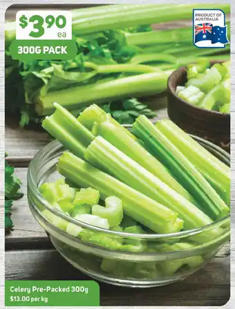 Celery Pre-Packed 300g