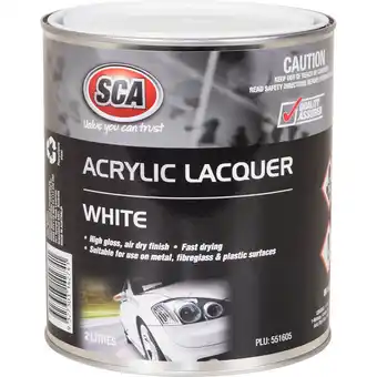 SuperCheap Auto SCA Acrylic Paint, White - 2 Litre offer