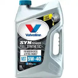 SuperCheap Auto Valvoline Synpower MST Engine Oil - 5W-40 5 Litre offer