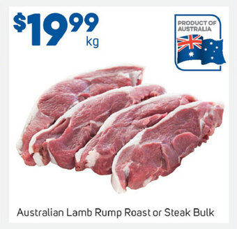 Foodland Australian Lamb Rump Roast or Steak Bulk offer
