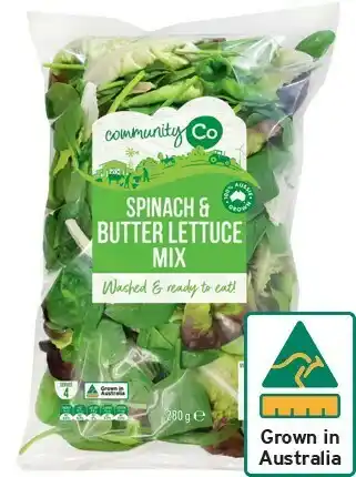 IGA Community Co Spinach & Butter Lettuce Mix 280g offer