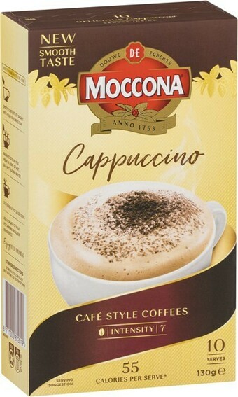 IGA Moccona Coffee Sachets 10 Pack Selected Varieties offer