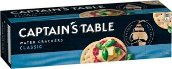 IGA Captain's Table Water Crackers 125g Selected Varieties offer
