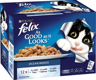 IGA Purina Felix Wet Cat Food 12x85g Selected Varieties offer