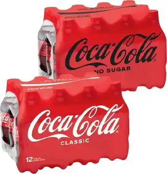 IGA Coca-Cola Classic or No Sugar 12x300mL offer