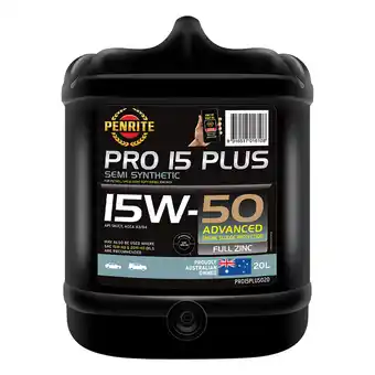 SuperCheap Auto Penrite Semi Synthetic PRO 15 Plus Engine Oil 15W-50 20 Litre offer