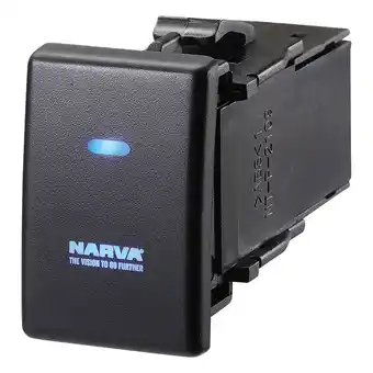 SuperCheap Auto Narva OE Style Switch - Suits Holden Colorado / Isuzu D-Max 13-16, Blank Push On/Off, Blue LED, 63336BL offer
