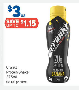 Foodland Crankt Protein Shake 375ml offer