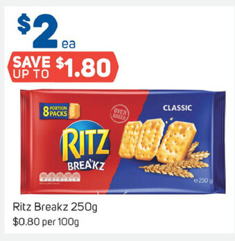 Foodland Ritz Breakz 250g offer