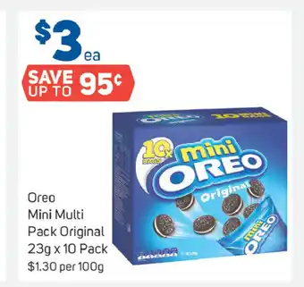 Foodland Oreo Mini Multi Pack Original 23gx 10 pack offer