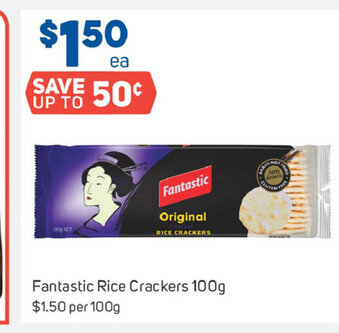 Foodland Fantastic Rice Crackers 100g offer