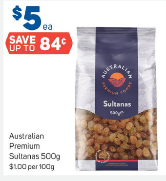 Foodland Australian Premium Sultanas 500g offer