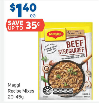 Foodland Maggi Recipe Mixes 29-45g offer