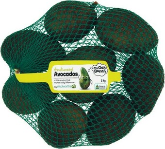 Woolworths Australian The Odd Bunch Avocados 1 kg Pack offer