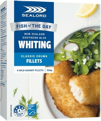 Woolworths Sealord Dory or Southern Blue Whiting 300-320g – From the Freezer offer
