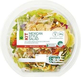 Woolworths Woolworths Mexican Style Salad Kit 220g offer