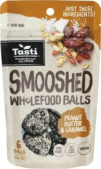 Woolworths Tasti Smooshed, Superfood and Fruit & Vege Balls 50-69g – From the Health Food Aisle offer