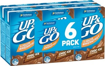 Woolworths Sanitarium Up & Go 250ml 6 x 250ml offer