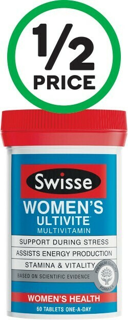 Woolworths Swisse Women’s Ultivite F1 Tablets Pk 60* offer