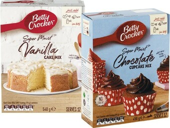 Betty Crocker Baking Mixes 400-540g – Excludes Gluten Free