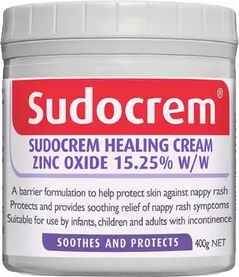 healthylife Sudocrem Healing Cream for Nappy Rash 400g offer