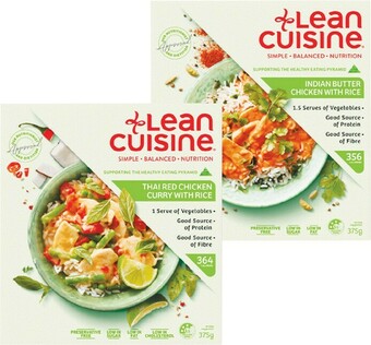 Woolworths Lean Cuisine Dinner Meals 375g offer