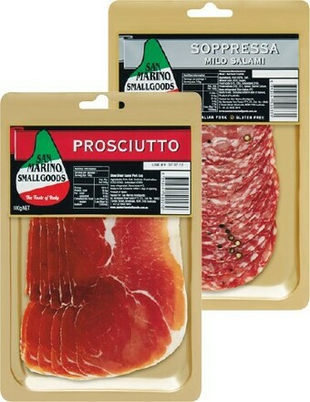 Woolworths San Marino Sliced Meat Varieties 100g – From the Deli offer