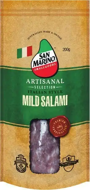 Woolworths San Marino Artisanal Selection Salami 200g – From the Deli offer