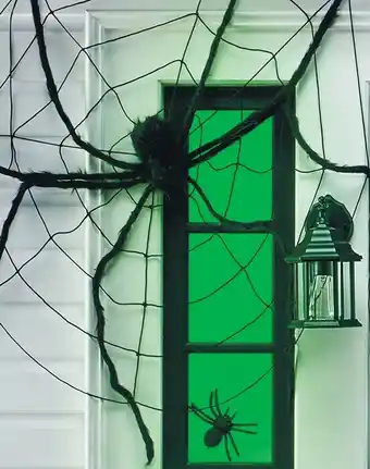 Woolworths Halloween Large Hanging Spider Web offer