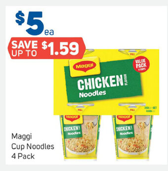 Foodland Maggi Cup Noodles 4 Pack offer