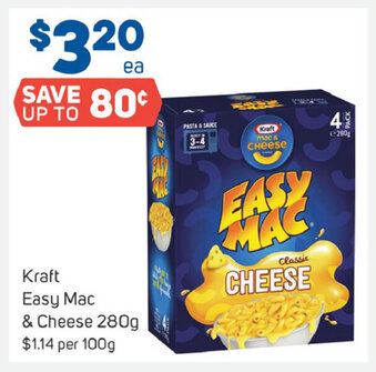 Foodland Kraft Easy Mac & Cheese 280g offer