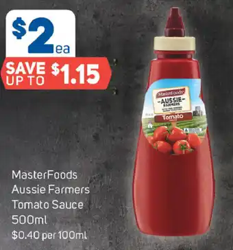 Foodland Master Foods Aussie Farmers Tomato Sauce 500ml offer