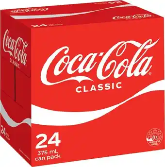 IGA Coca-Cola 24x375mL Selected Varieties offer