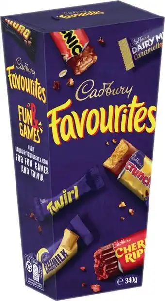 IGA Cadbury Favourites 340-352g Selected Varieties offer
