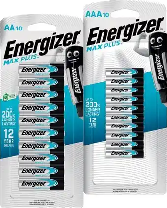 IGA Energizer Max Plus Batteries AA or AAA 10 Pack offer